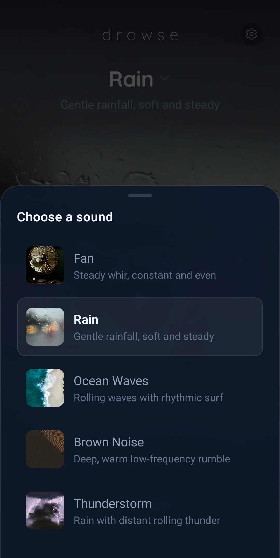 Sleep timer picker with preset durations