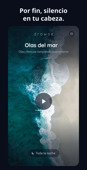 Pantalla promocional de Drowse