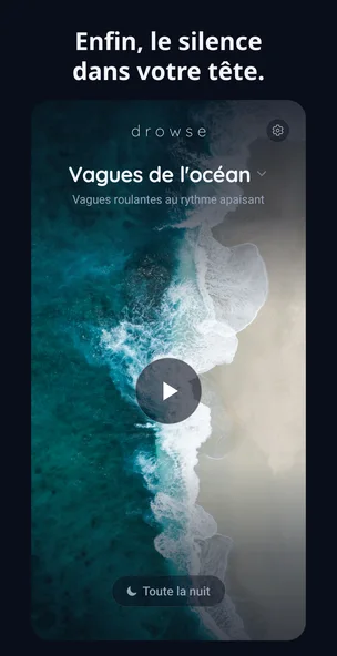 Écran marketing de Drowse
