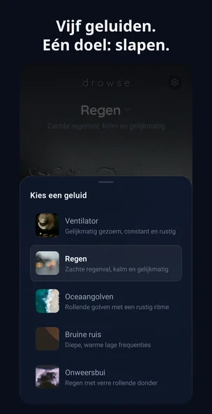 Geluidenkiezer van Drowse