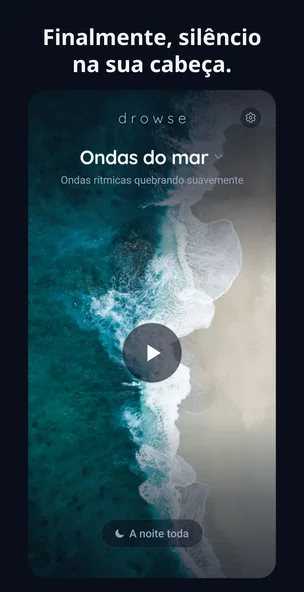 Tela promocional do app Drowse